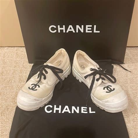 chanel canvas sneakers|chanel sneakers cost.